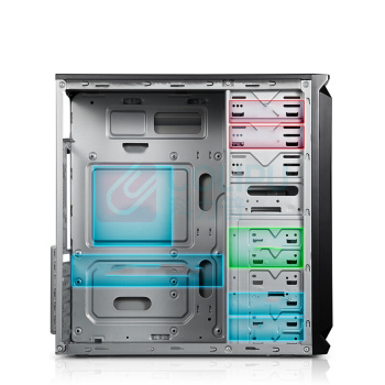 金河田 电脑机箱 预见A2B 中塔迷你台式机电脑主机箱(支持ATX/M-ATX/MINI-ITX/光驱位)