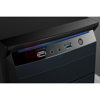金河田 电脑机箱 预见A2B 中塔迷你台式机电脑主机箱(支持ATX/M-ATX/MINI-ITX/光驱位)