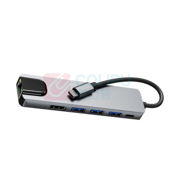 谨珅 6合1有线网卡集线器 JXQ100 100W