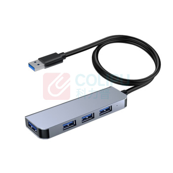 谨珅 分线器 4口HUB扩展坞集线 FXQ12 一拖四 1.2m