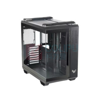 华硕 ASUS 无界版机箱台式机 单机箱 TUF GAMING GT502 (黑) 双仓设计/免工具拆卸/黑色海景房/创新散热/GPU支架