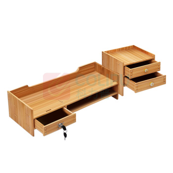 努师傅 显示器屏增高架 带独立小柜 ZWJ-BB94 增高架尺寸48.5x20x13.5cm