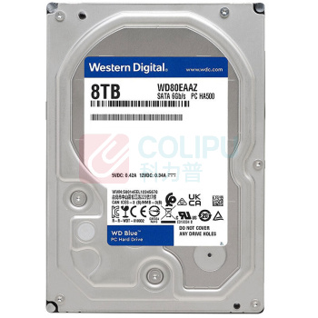 西部数据 WD 机械硬盘蓝盘 WD80EAAZ 8TB