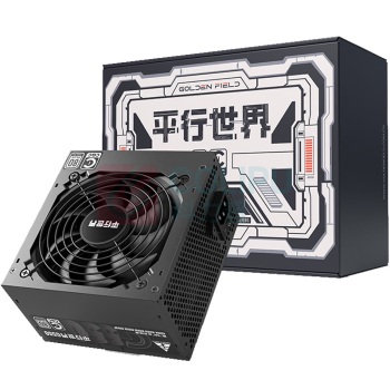 金河田 台式电脑电源 平行世界G550W 中国质量认证CQC&80PLUS白牌认证/大单路12V/兼容4060TI (黑色)