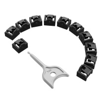 维智控 网口锁 RJ45网口 50个+1把钥匙 (黑色) 内嵌式/RJ45接口通用