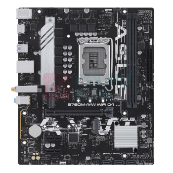 华硕 ASUS B760M-AYW WIFI D4哎呦喂主板677F (IntelB760/LGA1700) 支持CPU13600KF/13400F