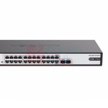 华三 24口千兆交换机 S1224F 非网管企业级交换器 24口千兆电+2千兆光口