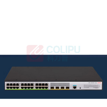 华三 交换机 S5130V2-28P-PWR-LI 24口千兆电+4千兆光纤口三层网管企业级网络交换机 POE网线供电240W