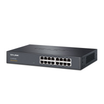 普联 TP-LINK 监控网络网线分线器 企业级分流器 金属机身 TL-SF1016D 16口 百兆 非网管