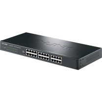 普联(TP-LINK)24口千兆POE供电交换机TL-SG2024MP企业级网络摄像头专用安防监控网线分线器