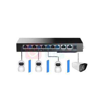 华三 10口千兆8口PoE供电交换机 SG10PC 100w