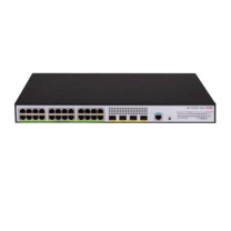 华三 网络交换机 S5130V2-28P-HPWR-LI 24口千兆电+4千兆光纤口/POE供电375W/IPv6/堆叠