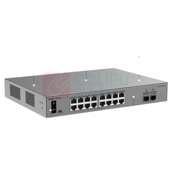 锐捷 Ruijie 16口千兆AI网管POE交换机 RG-ES218GS-P-E