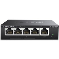 普联 TP-LINK 交换机 SG1005P 5口千兆4口POE非网管