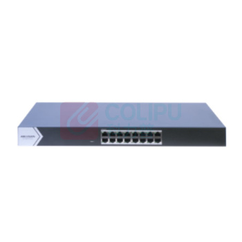 海康威视 HIKVISION 交换机 DS-3E0516-E 16口千兆 延长网线传输