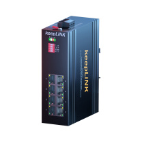 keepLINK 工业用导轨式交换机千兆8口 KP-9000-65-8GT 