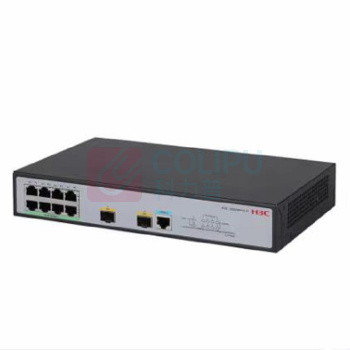 华三 H3C 8口千兆电+2千兆光纤口二层WEB网管企业级网络交换机POE供电 S5008PV5-EI-HPWR 125W 