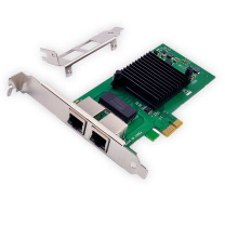 来采 服务器网卡 PCI-E x1 NH82580 双口千兆 1000M 双电口以太网