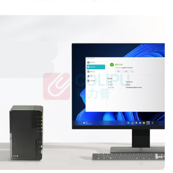 群晖 Synolog NAS网络储存器 DS225+ (黑色) 含2块4T硬盘