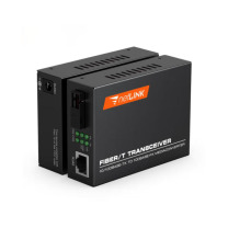 netLINK 单模单纤 光电转换器 QHTB-3100AB-25KM DC5V 25公里 电信级光纤收发器 百兆单模单纤光电转换器