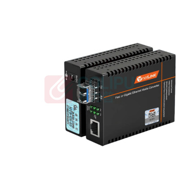 netLINK 千兆单模双纤光纤收发器 HTB-GS-03/SFP-20KM SFP光电转换器 LC接口
