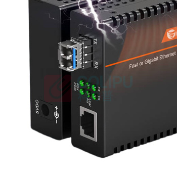netLINK 千兆单模双纤光纤收发器 HTB-GS-03/SFP-20KM SFP光电转换器 LC接口