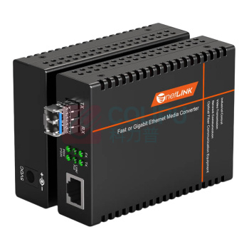 netLINK 千兆单模双纤光纤收发器 HTB-GS-03/SFP-20KM SFP光电转换器 LC接口