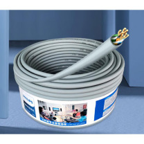 飞利浦 PHILIPS 超六类CAT6网线 305米 铜芯千兆电脑8铜芯高速万兆非屏蔽网线工程家装宽带线双绞线