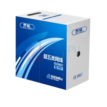 杰储 GCHUL 超五类非屏蔽低烟无卤网线 CWD305MA 305米 (灰色) 单次1箱起订