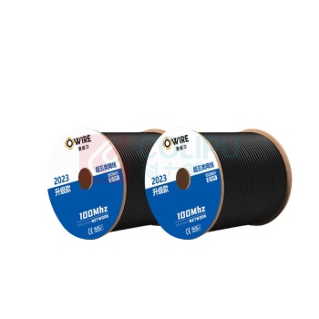 奥威尔 OWIRE 0.50mm加粗线径 超五类4对双护套室外网线 SSKJ-C5E-60BK2 305米 (黑色) 非屏蔽