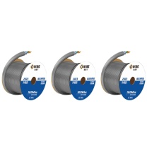 奥威尔 OWIRE 0.51mm线径加粗 超五类4对网线 SSKJ-C5E-61GY 305米 (灰色) 双屏蔽