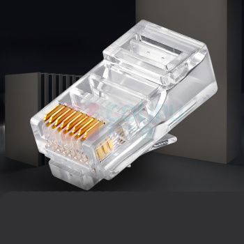 爱谱华顿 超五类屏蔽水晶头 AP-S-03WP 100个/盒