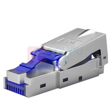 麦森特 MAXCENT 超六类屏蔽免打水晶头CAT6A服务器RJ45网络万兆免压网线水晶头 MJP-C6M01