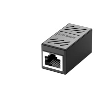 也仁 网线延长器对接头 YR-HW46 (黑色) 接口类型:RJ45 规格:43×20×20mm