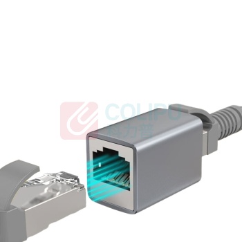 也仁 网线延长器对接头 YR-HW46W (灰色) 接口类型:RJ45 材质:无氧铜;铝 规格:30.6×18.9×21.9mm