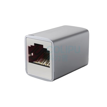 也仁 网线延长器对接头 YR-HW46W (灰色) 接口类型:RJ45 材质:无氧铜;铝 规格:30.6×18.9×21.9mm