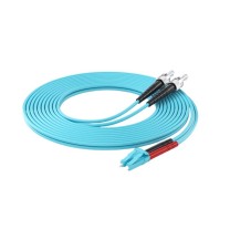 诺可信 光纤跳线 OM3 万兆多模双芯 LC-LC 万兆多模双芯LC-ST(50/125) 铠装抗弯曲 机房工程专用