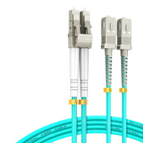 SK-LINK 尾纤LC/SC/FC/ST机房收发器光纤线 LC-SC多模万兆 千兆多模双芯UPC 50/125um 低烟无卤 OM3 50米