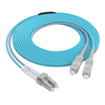 诺可信 光纤跳线 LC-LC LC-SC OM3 万兆多模双芯 (50/125) 铠装抗弯曲 机房工程专用 50