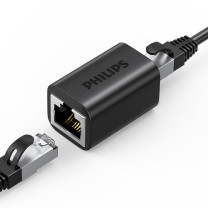 飞利浦 PHILIPS 网线连接直通 SWR3011 35×22mm (黑色) RJ45 ABS