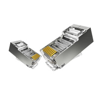 麦森特 MAXCENT 网线水晶头 MJP-C550 22.4×11.6×8.1mm (银色) 盒 RJ45 PC;铜