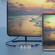 飞利浦 PHILIPS 接口转换器 SWR1607G/93 4个 HDMI;USB3.0;USB2.0;PD充电 150mm