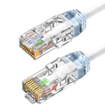 Panduit 泛达超六类细网线 UTP28X 10米 (圣洁白) CAT6A类跳线家用电脑宽带POE监控万兆高速成品线