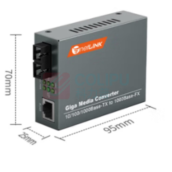 netLINK 千兆多模双纤光纤收发器 HTB-GM-03 光电转换器 850nm 0~550米