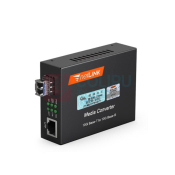 netLINK 万兆光纤收发器 单模双纤光电转换器 1310nm20KM工程电信级一台 HTB-10G-20KM/SFP+