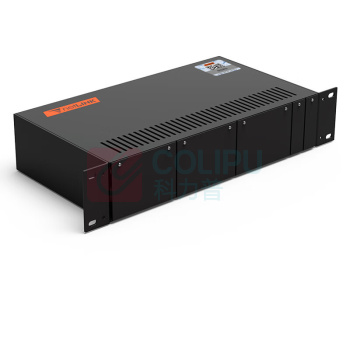 netLINK 14槽电信级光纤收发器机架 台式光电转换器机框标准19英寸2U机箱 双电源冗余1台 HTB-14AC/D