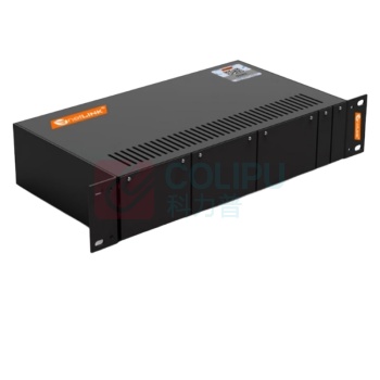 netLINK 14槽电信级光纤收发器机架 台式光电转换器机框标准19英寸2U机箱 双电源冗余1台 HTB-14AC/D