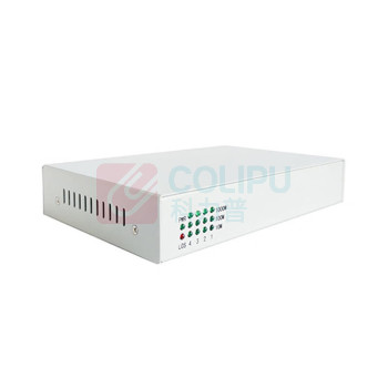 netLINK 纯物理隔离型光纤收发器 4千兆电+1万兆光 单模双纤 1对 HTB-1XG4GEV-20KM