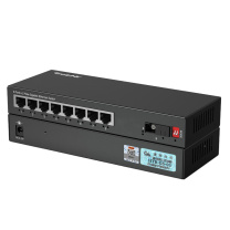 netLINK 千兆1光8电单模单纤光纤收发器隔离型光电转换器电信级100KM一对 TB-GS-03/8GEV-100AB