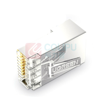 绿联 UGREEN 水晶头 20333 NW111 六类屏蔽水晶头 10个